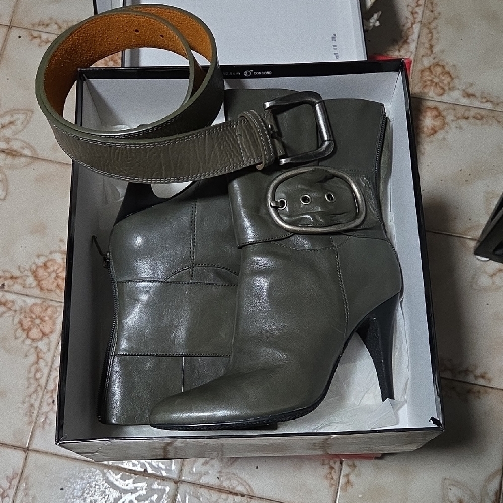 Boutique 9 Sage Heeled Boots with Buckle